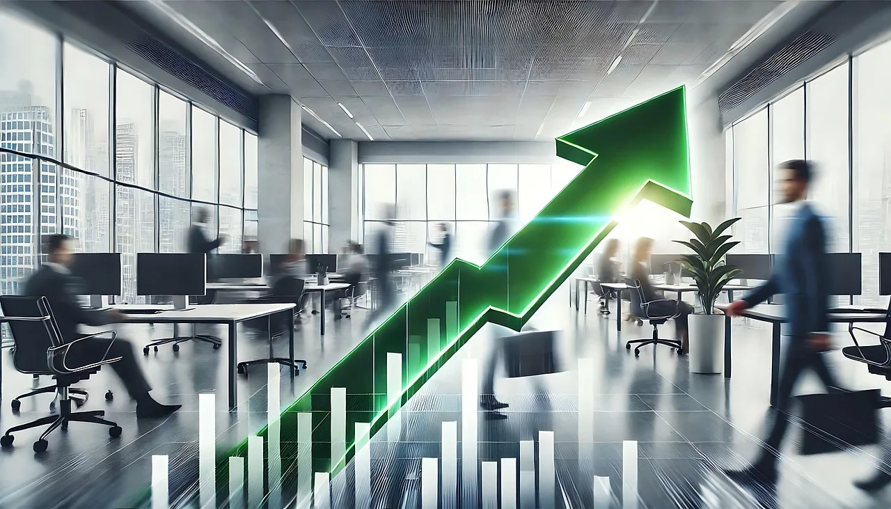 Abstract upward path representing professional growth